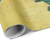 Papier Cadeau Vase de fleurs avec des iris de Vincent van Gogh (Coin rond)