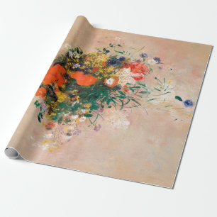 Papier Cadeau Vase des fleurs de Redon Post-impressionniste