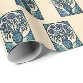 Papier Cadeau Vase trois (Coin rond)