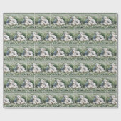 Papier Cadeau Veau Blanc Écossais Des Hautes Terres Dans Les Mar (Plat)