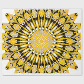 Papier Cadeau vecteur art mandala floral (Plat)