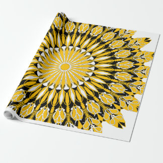 Papier Cadeau vecteur art mandala floral