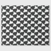 Papier Cadeau Vecteur Panne Noire (Plat)