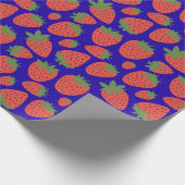 Papier Cadeau Vector Red & Blue Strawberry (Coin)