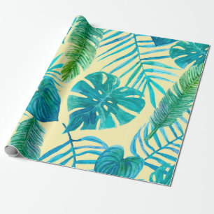 Papier Cadeau Végétation luxuriante de plantes tropicaux de la j