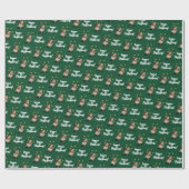 Papier Cadeau Veggie Christmas! Cute Guinea Pig Juggling Sprouts (Plat)