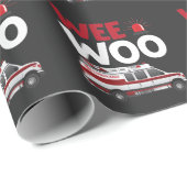 Papier Cadeau Véhicule Ems de l'Ambulance d'urgence (Coin rond)