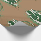 Papier Cadeau Véhicule routier vert (Coin)