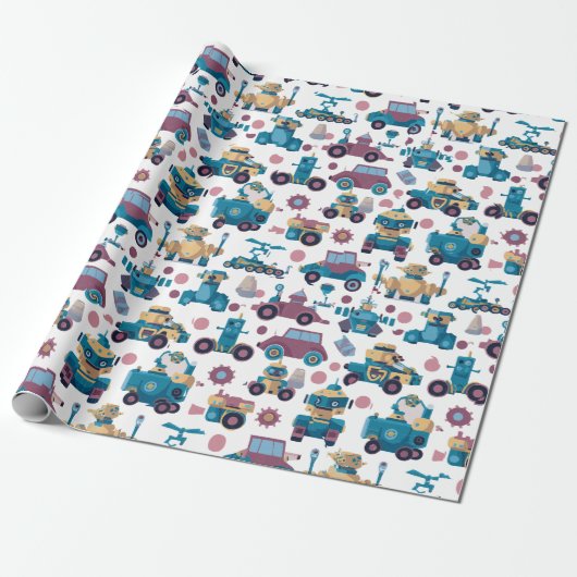 Papier Cadeau Véhicules Fantastiques (Déroulé)