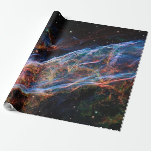 Papier Cadeau Veil Nebula Supernova Reste Télescope Hubble (Déroulé)