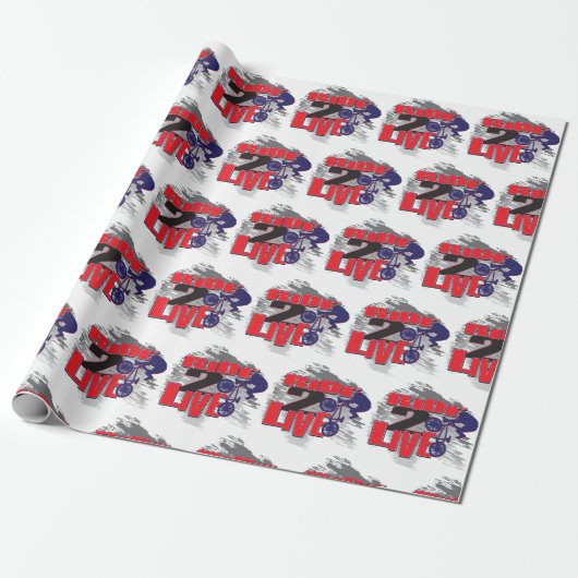 Papier Cadeau Vélo BMX (Déroulé)