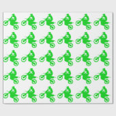 Papier Cadeau VÉLO de SALETÉ (vert) (Plat)