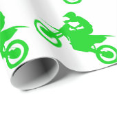 Papier Cadeau VÉLO de SALETÉ (vert) (Coin rond)