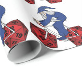 Papier Cadeau Vélo d'équitation de magicien avec 20 roues (Coin rond)