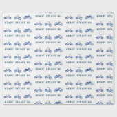 Papier Cadeau Vélo Moto Cross (Plat)