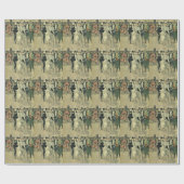 Papier Cadeau Vélo neuf mariée et mariée Mariage victorienne (Plat)