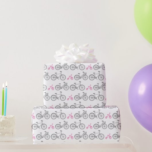 Papier Cadeau Vélo rose (Cadeaux de fête)
