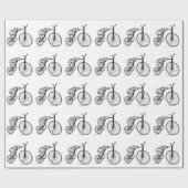 Papier Cadeau Vélo sur 3 roues (Plat)