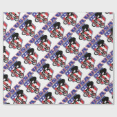 Papier Cadeau Vélo USA-BMX (Plat)