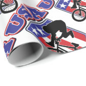 Papier Cadeau Vélo USA-BMX (Coin rond)