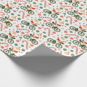 Papier Cadeau Vélo Vacances Papier d'enveloppement de Noël (Coin)