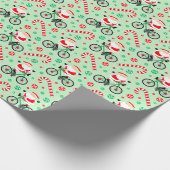 Papier Cadeau Vélo Vacances Papier d'enveloppement de Noël (Coin)