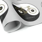 Papier Cadeau vélo - vélo + vélo (Coin rond)