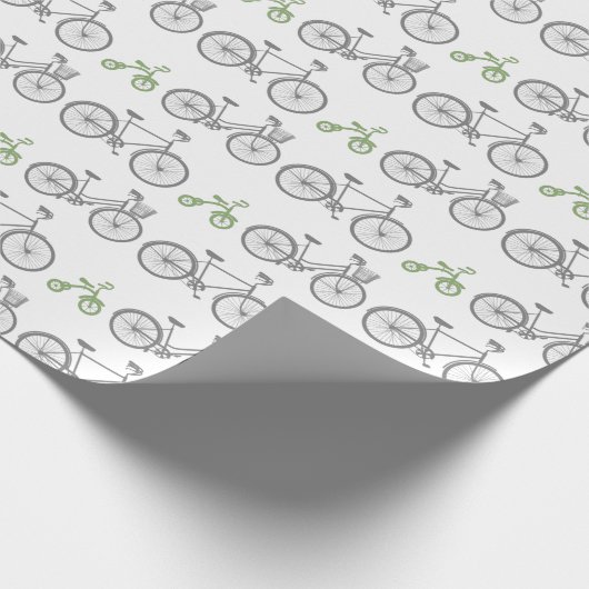 Papier Cadeau Vélo vert (Coin)