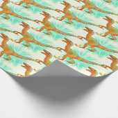 Papier Cadeau Velociraptor Jurassic Dinosaur Art drôle (Coin)