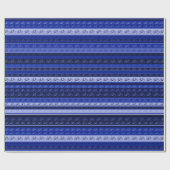 Papier Cadeau vélos à rayures (Plat)