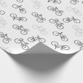Papier Cadeau Vélos noir et gris (Coin)
