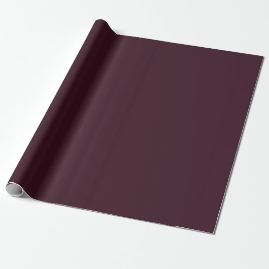 Papier Cadeau Velours prune foncé (Déroulé)