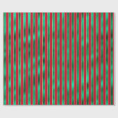 Papier Cadeau Velours satiné rouge et vert Métallé Joli (Plat)