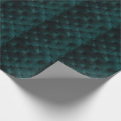 Papier Cadeau Velvet Green : Élégance textile malachite (Coin)