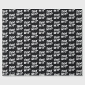 Papier Cadeau Vendredi 13 | Logo empilé peint (Plat)