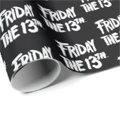 Papier Cadeau Vendredi 13 | Logo empilé peint (Coin rond)
