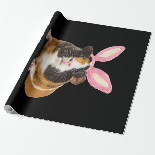 Papier Cadeau Venez Jouer La Guinée Pig Bunny Cadeaux Amateurs