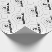 Papier Cadeau Venez sur le côté Nerd pour le style de typographi (Coin)