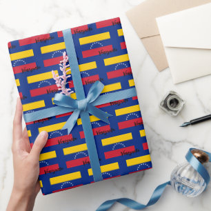 Papier Cadeau Venezuela Enveloppement papier, patriote vénézuéli