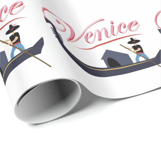 Papier Cadeau Venise (Coin rond)