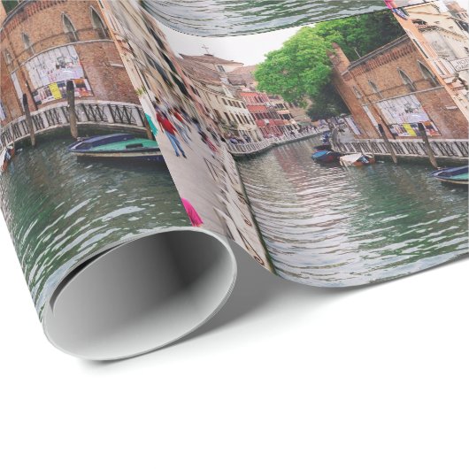 Papier Cadeau Venise, Italie (Coin rond)