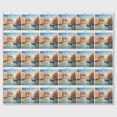 Papier Cadeau Venise peinte, Italie (Plat)