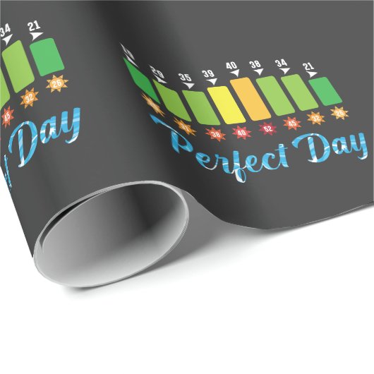 Papier Cadeau Vent Surf Météo Plage de Kitesurf Planche à voile (Coin rond)