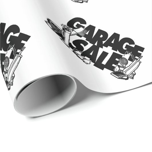 Papier Cadeau Vente de garage (Coin rond)