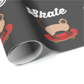 Papier Cadeau Ventilateur De Skateboard Pour Les Amoureux de les (Coin rond)