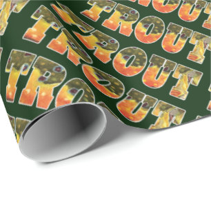 Papier Cadeau Ventilateur de truites ? Angler ? Ichthyologue ?Tr