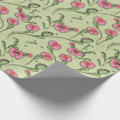 Papier Cadeau Vénus Flytrap Vert mignon collé sur votre amour (Coin)