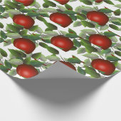 Papier Cadeau Verdure de pomme rouge (Coin)