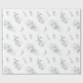 Papier Cadeau Verdure Eucalyptus Élégant (Plat)