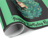 Papier Cadeau Vergo Ajouter un nom Anniversaire Horoscope Cadeau (Coin rond)